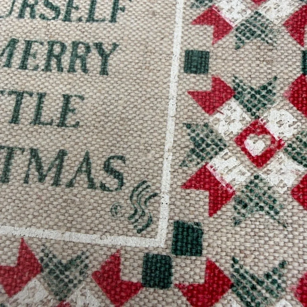 Christmas Potholders Set of 2 Holiday Baking Kitchen Decor Green Red Festive